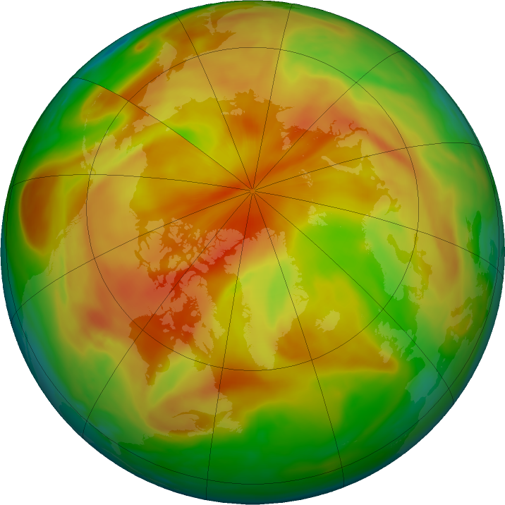 Arctic ozone map for 17 April 2022